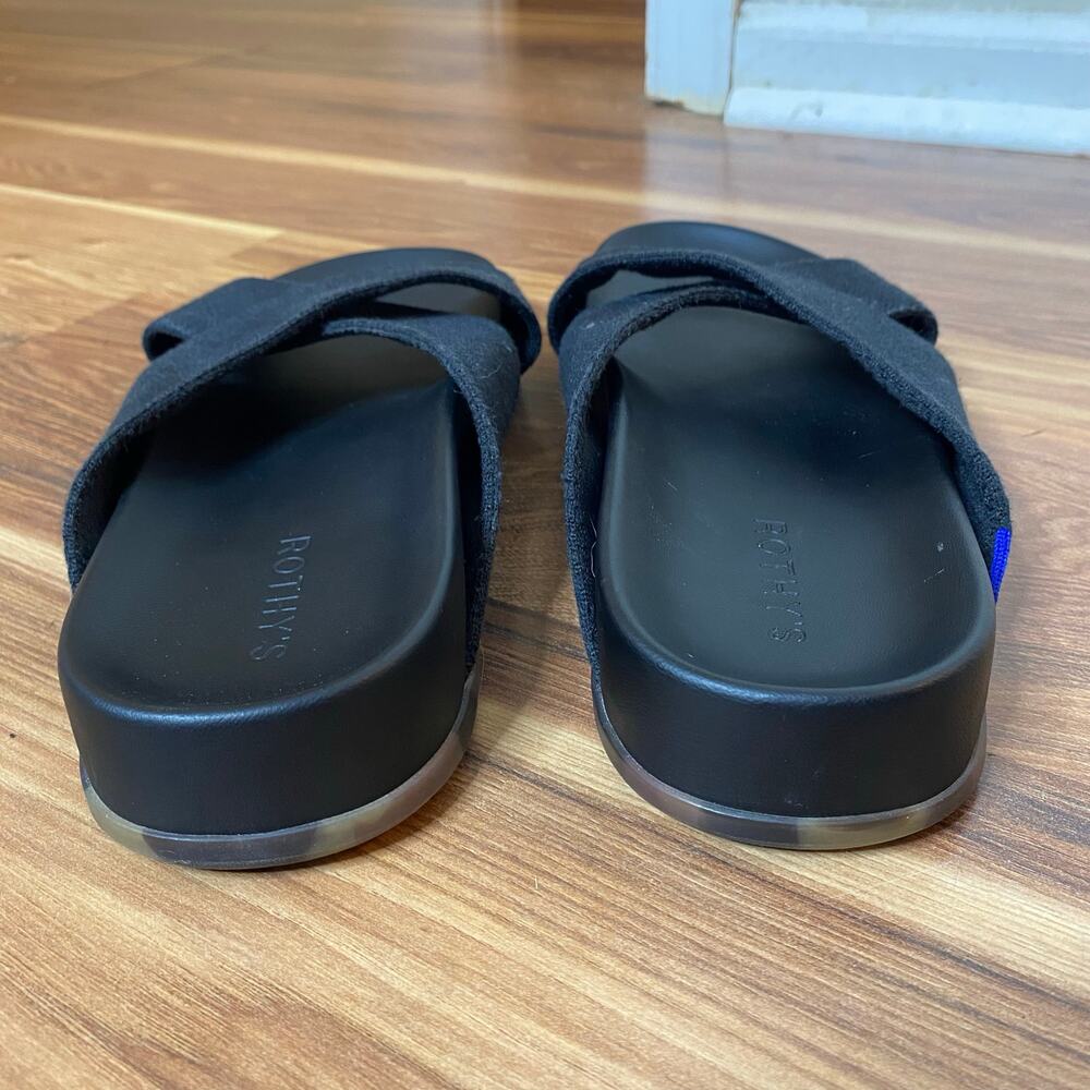 ROTHY’S The Weekend Slide Sandal In Black Size Womens 9 - Picture 5 of 10